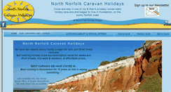 Desktop Screenshot of northnorfolkcaravanholidays.co.uk